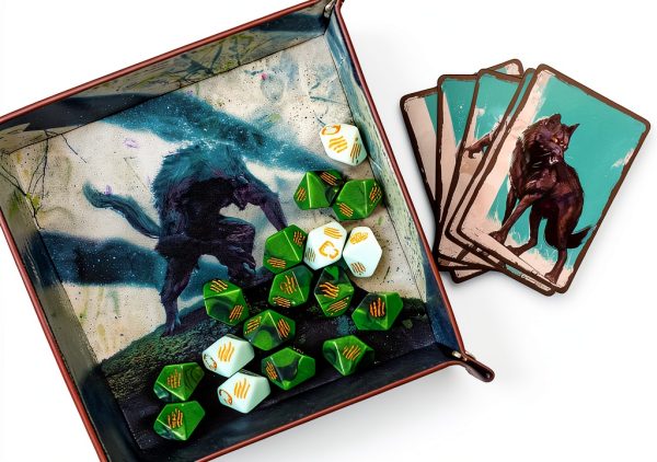 Werewolf Dice Set Renegade Game Studios Dice Tray-1