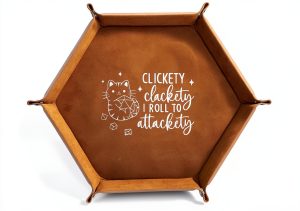 Dice Tray ICoDeesse Hexagonal Leather Foldable-0