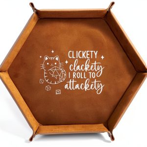 Dice Tray ICoDeesse Hexagonal Leather Foldable-0